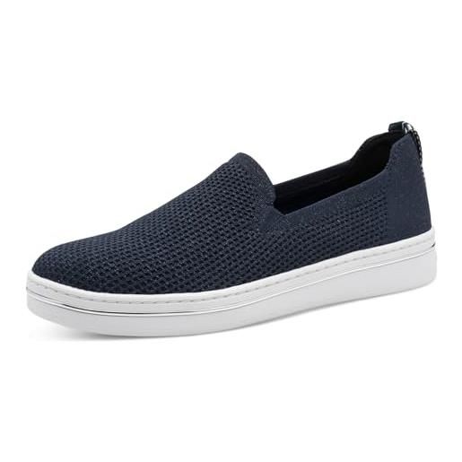 MARCO TOZZI donna sneaker morbida soletta feel me estraibile morbida fodera interna moderno, blu (navy comb), 38 eu