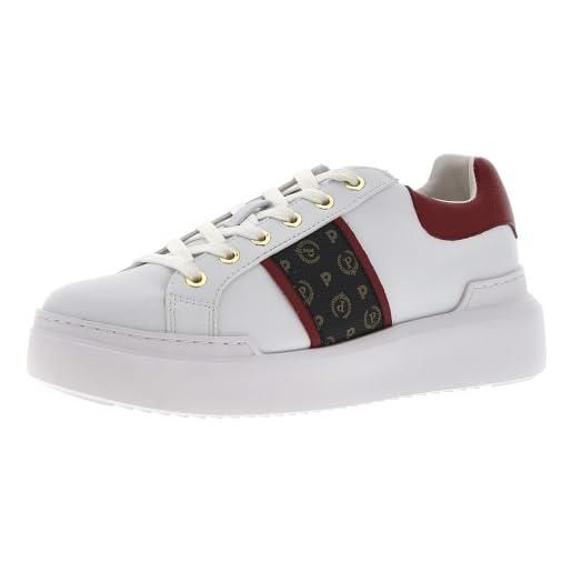 Pollini sneaker nuke45 con banda logo heritage sneaker. Donna
