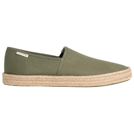 Calvin Klein uomo espadrilles ess espadrille cv estate, verde (deep lichen green), 43