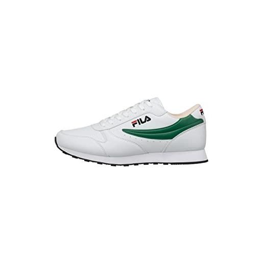 Fila orbit, scarpe da ginnastica uomo, white-verdant green, 41 eu stretta