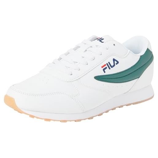 Fila sneaker orbit da uomo, bianco mare moss, 47 eu