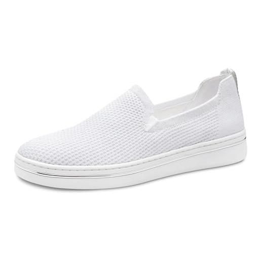 MARCO TOZZI donna sneaker morbida soletta feel me estraibile morbida fodera interna moderno, bianco (white comb), 40 eu
