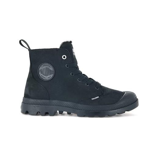 Palladium pampa hi zip wl, stivali sneaker uomo, nero, 42 eu