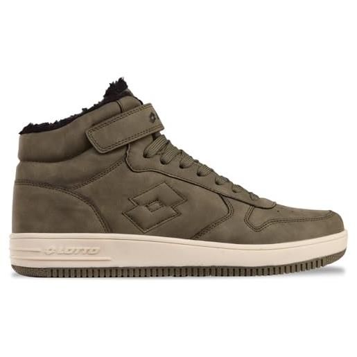 Lotto sneaker unisex, verde oliva/nero, 38 eu, oliva, nero, 38 eu