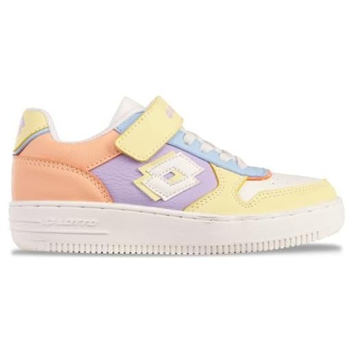Lotto paliot lr k, scarpe da ginnastica, fenicottero giallo, 27 eu