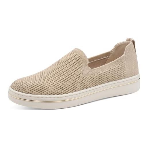 MARCO TOZZI donna sneaker morbida soletta feel me estraibile morbida fodera interna moderno, beige (dune comb), 41 eu