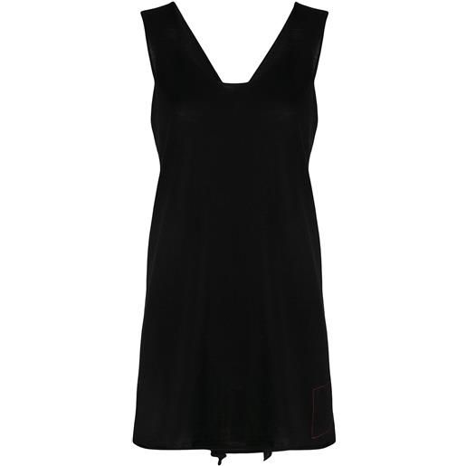 Uma Wang top svasato smanicato - nero