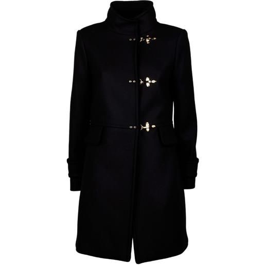 Fay cappotto con scollo a imbuto - nero