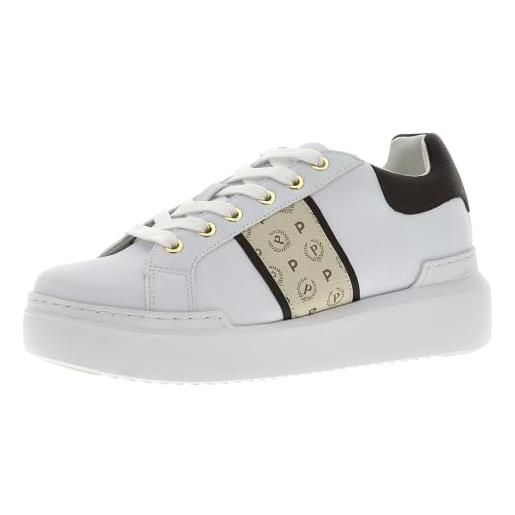 Pollini sneaker nuke45 con banda logo heritage sneaker. Donna