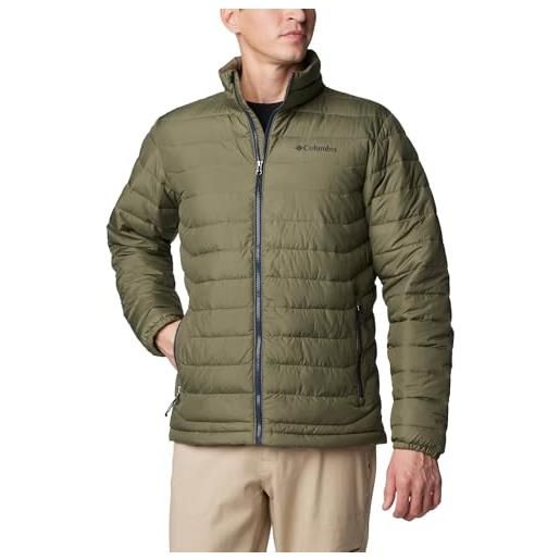 Columbia powder lite 2 jacket, piumino uomo, stone green, s