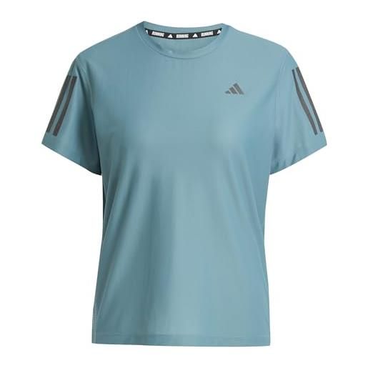 Adidas donna own the run base tee, preloved teal, xs