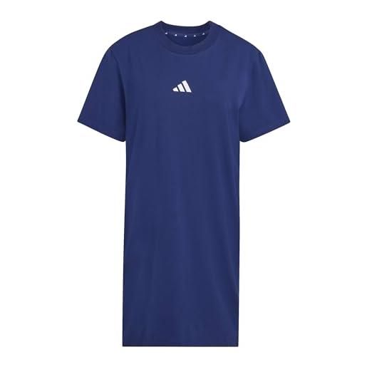 adidas women t-shirt dress essentials 3-stripes