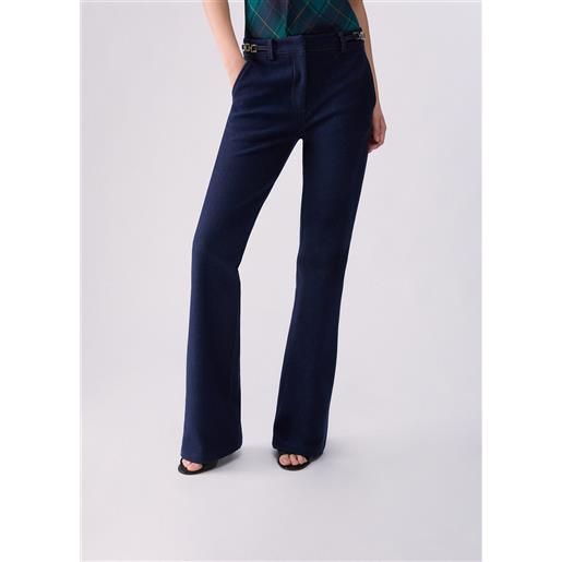 Liu jo jeans bootcut con dettaglio chain, lavaggio normale