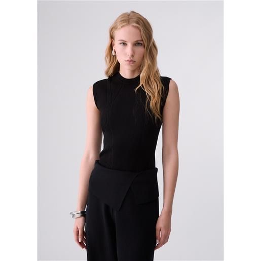Liu jo top in maglia, nero