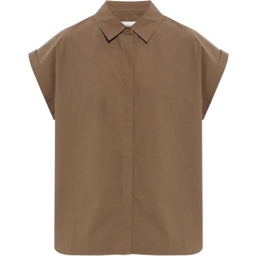 Matteau camicia smanicata - marrone