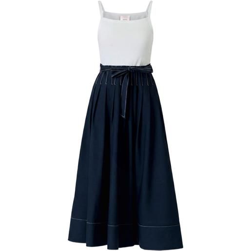 Cinq A Sept abito midi svasato olivia - blu