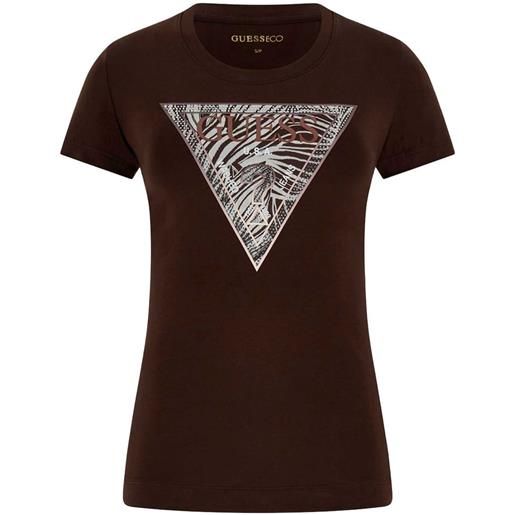 GUESS donna guess t-shirt triangle logo e strass donna
