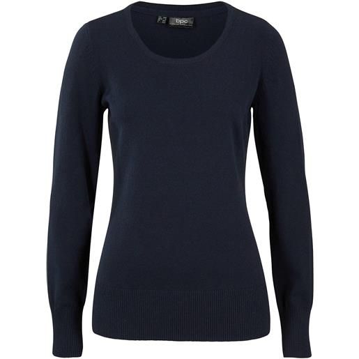 bonprix maglione in filato fine-blu