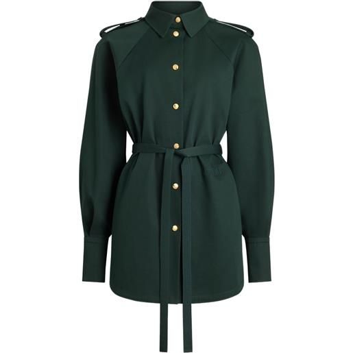 Patou camicia con cintura - verde