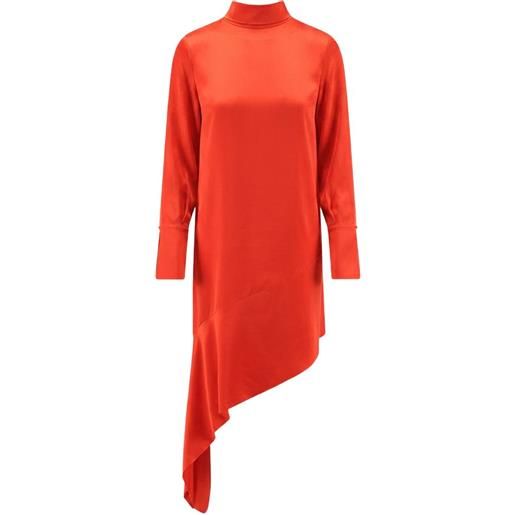 Semicouture abito gwenda asimmetrico - rosso