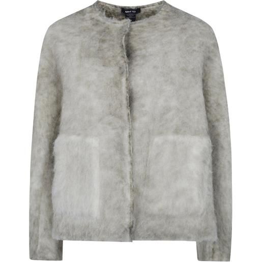 Avant Toi giacca oversize - grigio