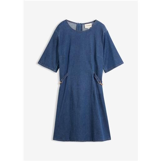 bonprix abito in jeans di cotone elasticizzato-blu