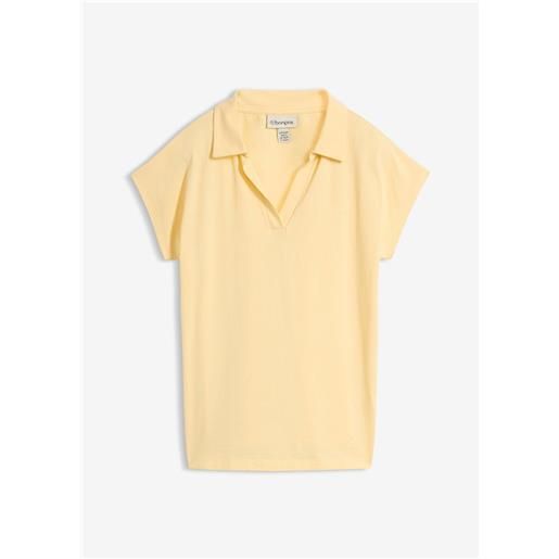bonprix polo in misto cotone elasticizzato-giallo