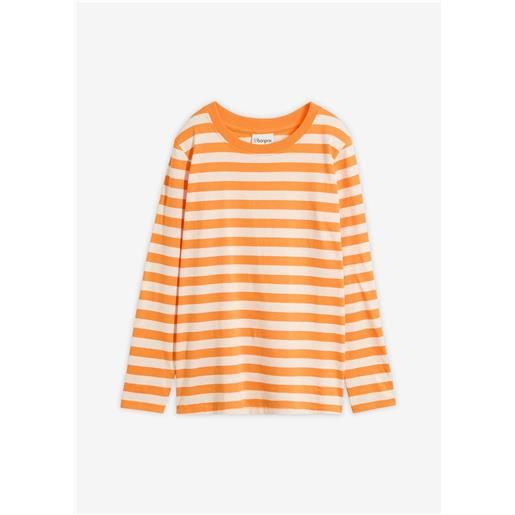 bonprix maglia a righe in puro cotone biologico-arancione