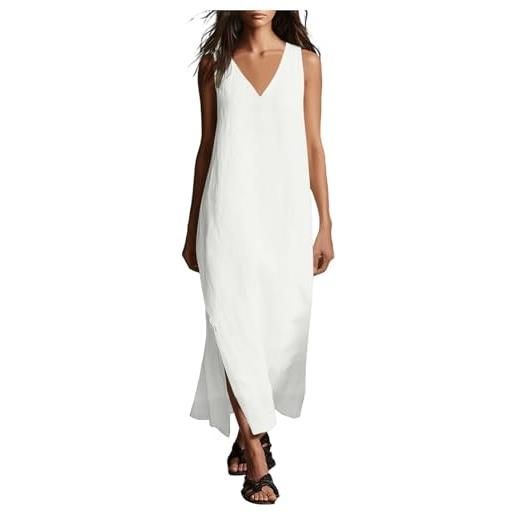 Generico vestiti donna estivi senza maniche abiti abiti estivi lunghi vestito donna estivo casual cocktail party