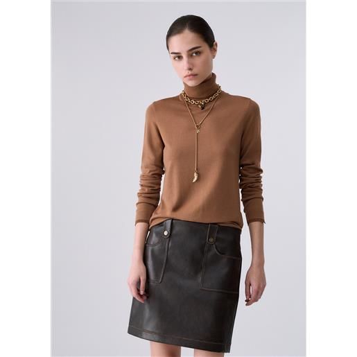 Liu jo dolcevita con profili lurex®, beige