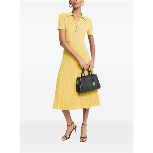 Michael Kors abito midi svasato - nero