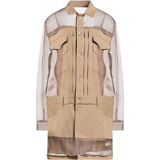 SACAI - vestito chemisier - khaki