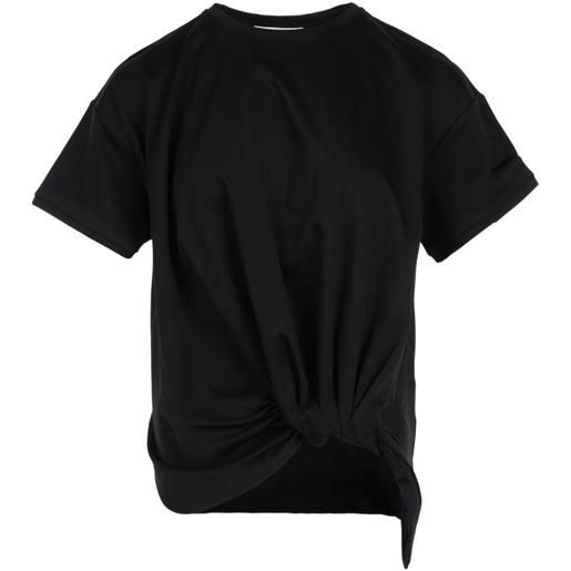 Club21 t-shirt joanna con nodo - nero
