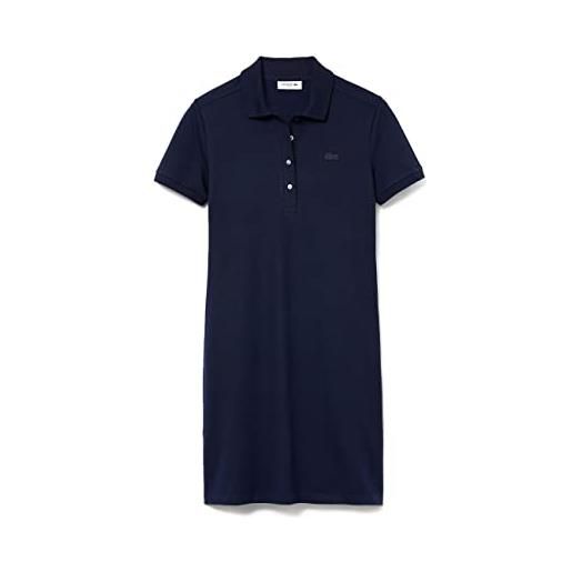 Lacoste ef5473 dress, marine, 38 donna