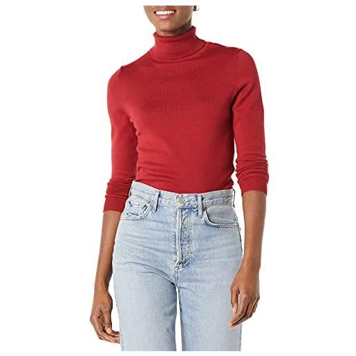 Amazon Essentials dolcevita leggero a maniche lunghe, vestibilità aderente donna