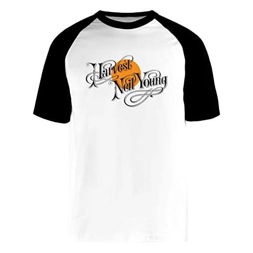 Jinbetee typography art - young t-shirt bianca a maniche corte con maglietta da baseball unisex