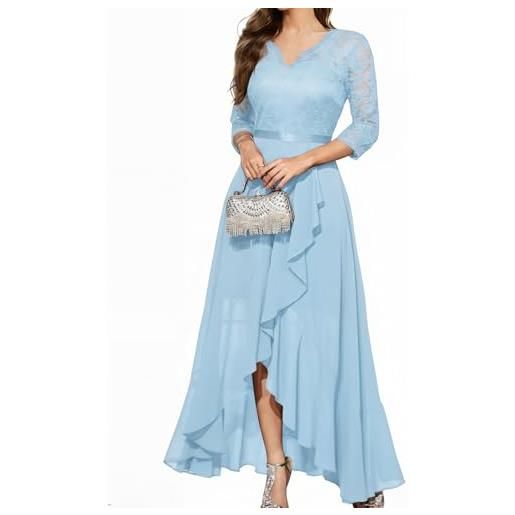 Bbonlinedress abiti da sera manica lunga elegante delle donne festive prom dress estate chiffon abito da damigella d'onore partito abito da ballo