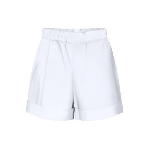 ONLY shorts onllowa ptm-pantaloncini, bianco, xs donna