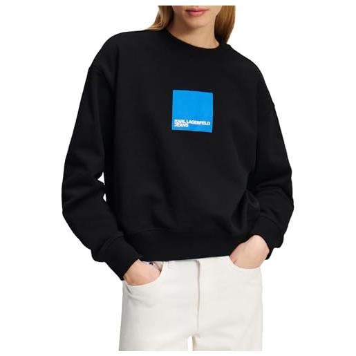 Karl lagerfeld jeans donne regular box logo sweatshirt