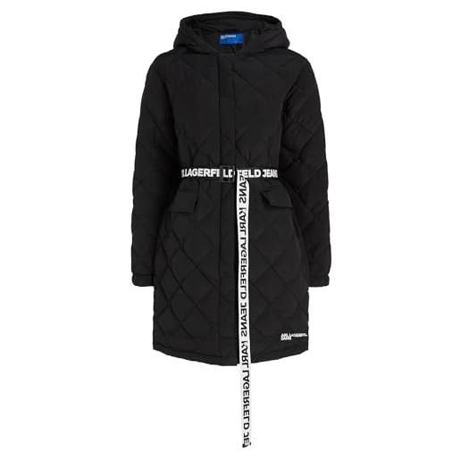 Karl lagerfeld jeans donna light padded coat black s