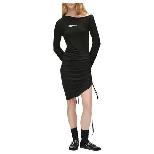KARL LAGERFELD JEANS donne off shoulder jersey dress