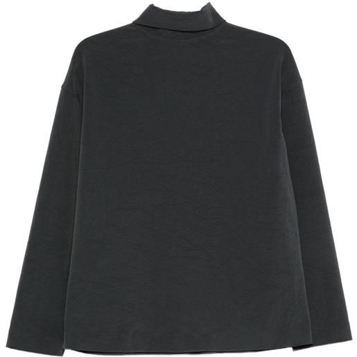 Nanushka top a collo alto sitara - blu