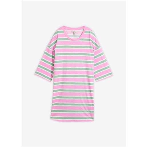 bonprix maglia lunga oversize in puro cotone biologico-rosa