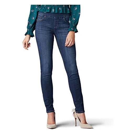 Lee - scultura slim fit skinny leg pull on jean, jeans donna