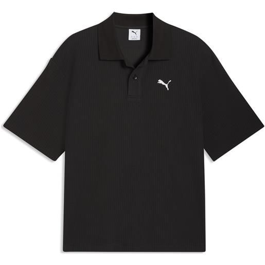 PUMA polo wardrobe essentials da uomo, accessori, nero, s