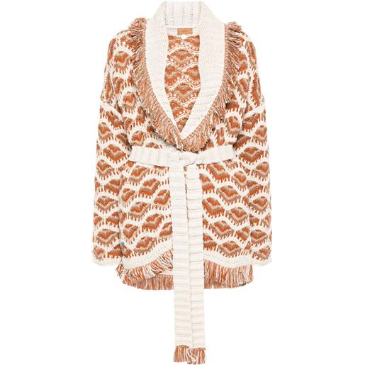 Alanui cardigan con intarsio - toni neutri