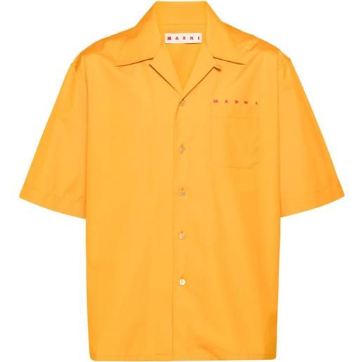Marni camicia con stampa - arancione