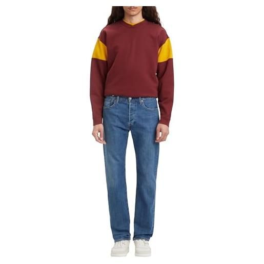 Levi's uomo 501 original fit jeans, best of love adv, 29w / 32l