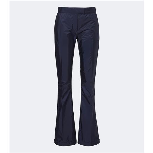 Miu Miu pantaloni flared in tessuto tecnico
