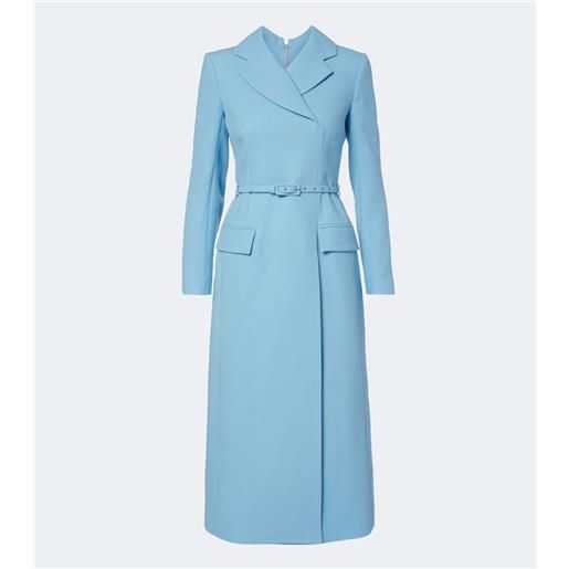 Emilia Wickstead abito midi kalonice in crêpe di lana